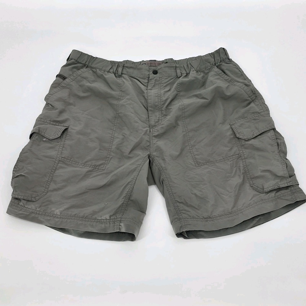 REI Co-Op 2XL Nylon Hiking Shorts Men's XXL Outdoor Cargo UPF  50 Olive Drab